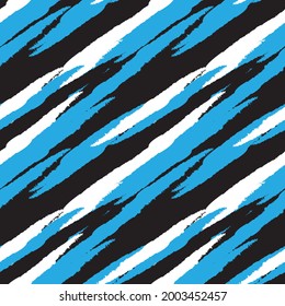 Blue Brush stroke fur pattern design for fashion prints, homeware, graphics, backgrounds