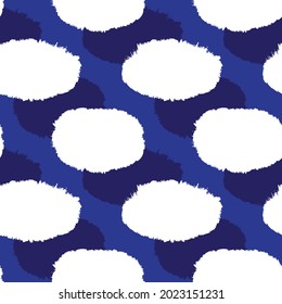 Blue Brush stroke fur pattern design for fashion prints, homeware, graphics, backgrounds