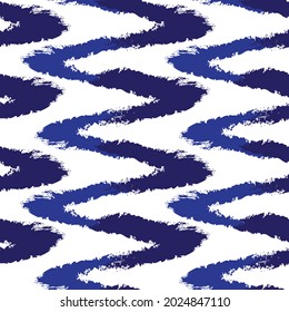 Blue Brush stroke fur pattern design for fashion prints, homeware, graphics, backgrounds