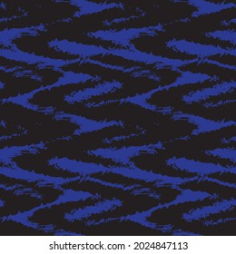 Blue Brush stroke fur pattern design for fashion prints, homeware, graphics, backgrounds