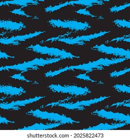 Blue Brush stroke fur pattern design for fashion prints, homeware, graphics, backgrounds