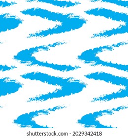 Blue Brush stroke fur pattern design for fashion prints, homeware, graphics, backgrounds