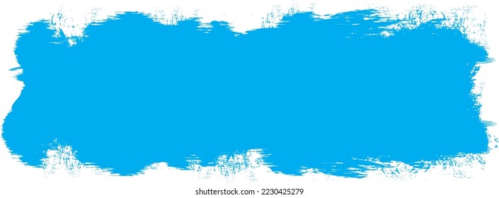 Blue brush stroke isolated on background. Paint brush stroke vector for blue ink paint, grunge design element, dirt banner, watercolor design, dirty texture. Trendy brush stroke, vector illustration