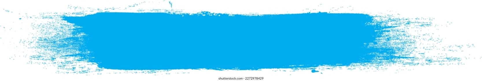 Icono de pincel azul aislado en el fondo. Vector de trazo de pincel para pintura de tinta azul, elemento de diseño de grunge, banner de suciedad, diseño de acuarela, textura sucia. Icono de pincel de moda, ilustración vectorial