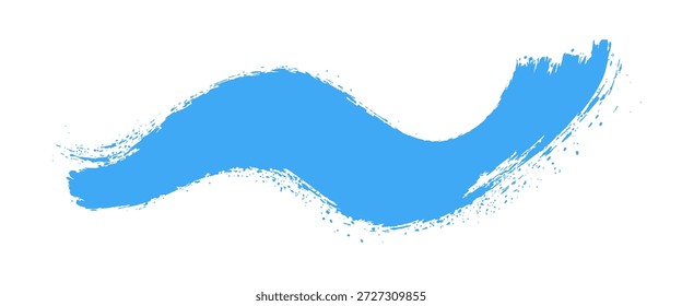 Blue brush stroke on a background.