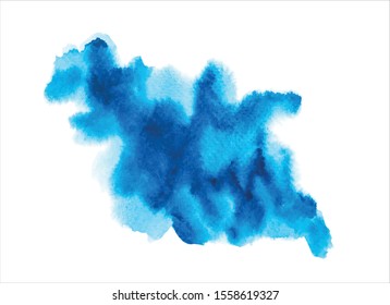 blue brush stroke paint background watercolor vector design