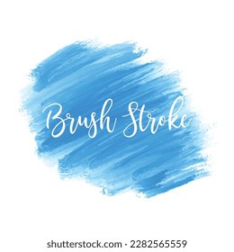 Blue brush stroke watercolor design