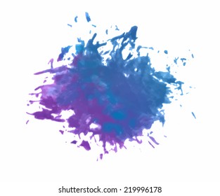 blue brush strokes -  backdrop for your text. vector