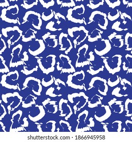 Blue Brush strokes pattern background suitable for fashion prints, graphics, backgrounds