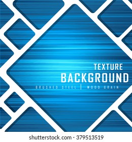Blue Brushed Metal Wood Grain Texture Background Graphic Design Vector Illustration EPS10
