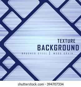 Blue Brushed Metal Wood Grain Texture Background Graphic Design Vector Illustration EPS10
