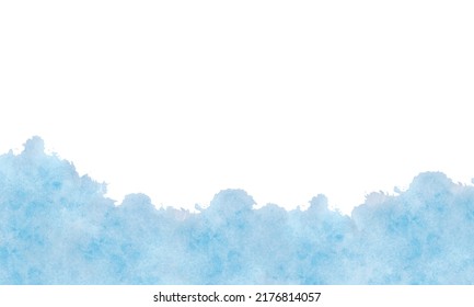 blue Brushed Painted Abstract Background. Brush stroked painting.
