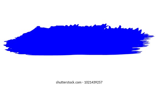 Blue Brushes Grunge Paint stripe. Distressed Vector Brush Stroke. Color Modern Textured banner. Dirty Artistic Design Elements. Creative Design Elements. Perfect For Logo, Banner, Icon.
