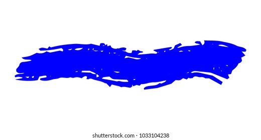 Blue Brushes Grunge Paint stripe. Distressed Vector Brush Stroke. Color Modern Textured banner. Dirty Artistic Design Elements. Creative Design Elements. Perfect For Logo, Banner, Icon.