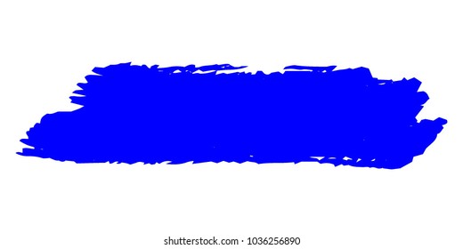 Blue Brushes Grunge Paint stripe. Distressed Vector Brush Stroke. Color Modern Textured banner. Dirty Artistic Design Elements. Creative Design Elements. Perfect For Logo, Banner, Icon.
