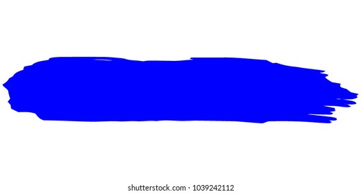 Blue Brushes Grunge Paint stripe. Distressed Vector Brush Stroke. Color Modern Textured banner. Dirty Artistic Design Elements. Creative Design Elements. Perfect For Logo, Banner, Icon.