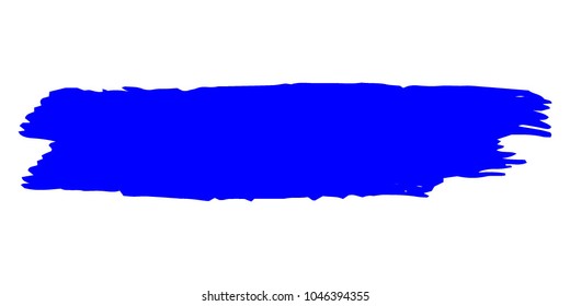Blue Brushes Grunge Paint stripe. Distressed Vector Brush Stroke. Color Modern Textured banner. Dirty Artistic Design Elements. Creative Design Elements. Perfect For Logo, Banner, Icon.