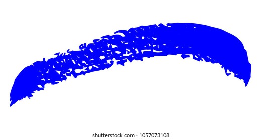 Blue Brushes Grunge Paint stripe. Distressed Vector Brush Stroke. Color Modern Textured banner. Dirty Artistic Design Elements. Creative Design Elements. Perfect For Logo, Banner, Icon.