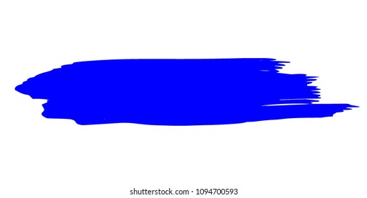 Blue Brushes Grunge Paint stripe. Distressed Vector Brush Stroke. Color Modern Textured banner. Dirty Artistic Design Elements. Creative Design Elements. Perfect For Logo, Banner, Icon.