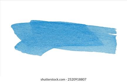 Blue brushstroke texture on a white background, ideal for design, painting, and creative artwork concepts