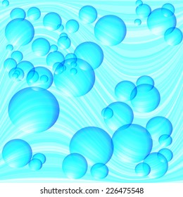 Blue bubble background