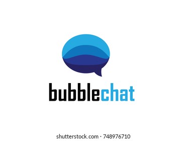 blue bubble chat logo