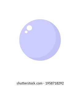 Blaue Blase einzeln auf Weiß. Vektorgrafik für Button, Symbol, Symbol, Etikett, Aufkleber