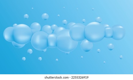 blue bubble mesh gradient background design, for background, backdrop, wallpaper, ppt, etc.