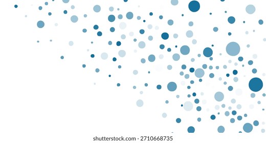 Fondo de dispersión de burbuja azul. Abstractas patrón punteado con gradiente suave. Concepto de Tecnología futurista