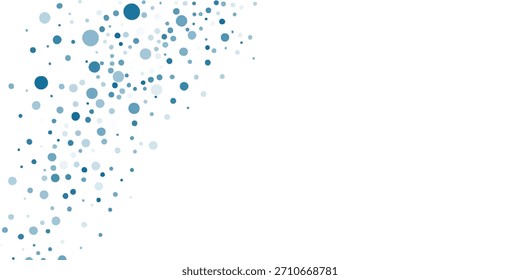 Fondo de dispersión de burbuja azul. Abstractas patrón punteado con gradiente suave