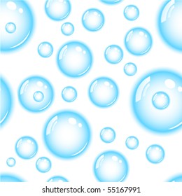 Blue bubble seamless
