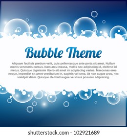 Blue Bubble Theme with place for your text