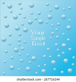 Blue Bubbles Background