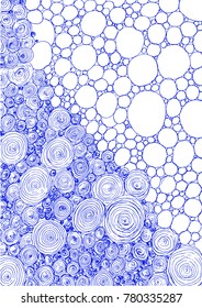 blue bubbles background