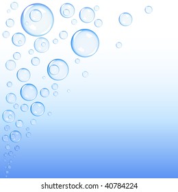 Blue bubbles gradient background