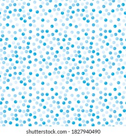 Blue bubbles on a white background. Vector seamless.