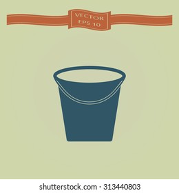 Blue Bucket icon