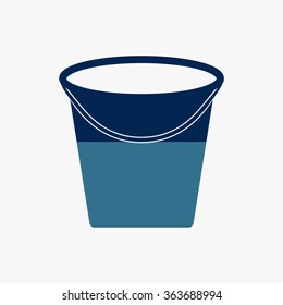 Blue Bucket icon