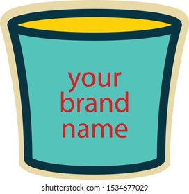 Blue Bucket Logo Vector Design