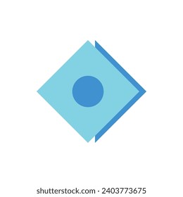 Blue Bullet Points Icon Vector Illustration