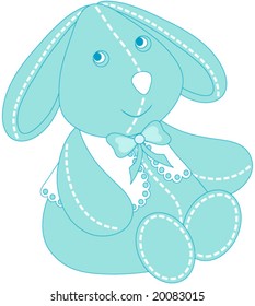 Blue bunny rabbit.