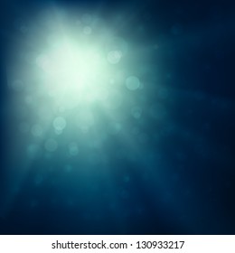Burst azul - fondo de luces abstractas