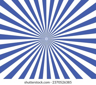 blue burst background. sunlight abstract background. vintage abstract template with blue sunrays on light background. flat style.