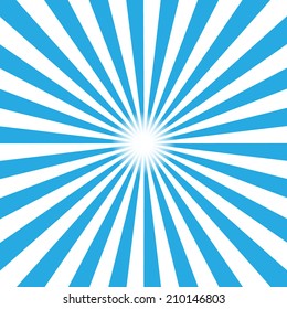 Blue burst background. Vector illustration