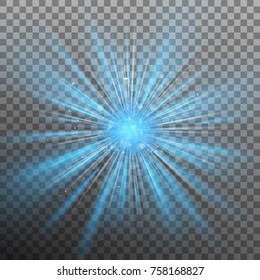 Blue burst color forces light. And also includes EPS 10 vector