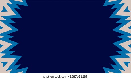 Blue burst frame, simple ornate background