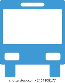 Blue bus stop icon. boarding position. vector.