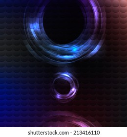 Blue Business Abstract Circle icon. vector logo design template for Corporate, Media, Technology style.
