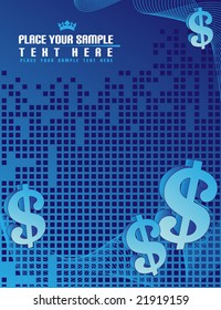 Blue business background