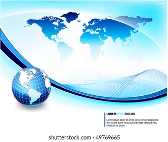 blue business background